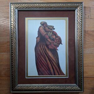 BLESSED HARVEST Custom Framed African American Art Print - Charles Bibbs 13" x16
